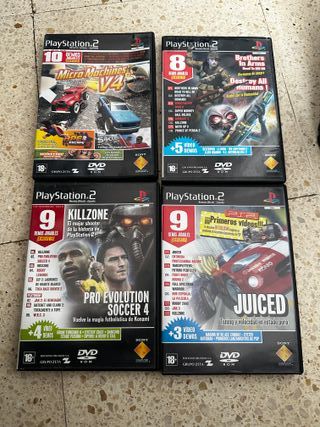 Lote 4 DVDs demos oficiales PS2