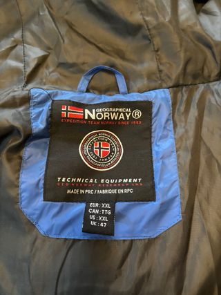 Chaqueta Geographical Norway azul acolchada