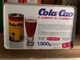 Latas de Cola Cao vintage