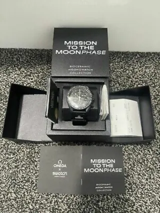 Omega x Swatch Mission to Moonphase Nero