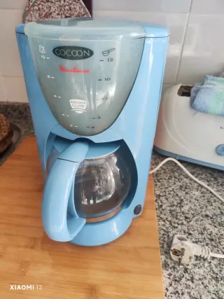 Cafetera Eléctrica Azul - 12 Tazas Marca Mulinex