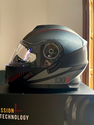 Casco Moto Hakui 130R V2 Talla S Negro Mate