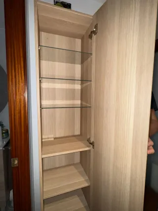 Mueble auxiliar de baño madera