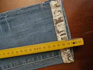 Jeans Blu con dettagli argento