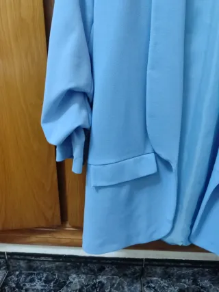 Blazer azul bebé manga 3/4