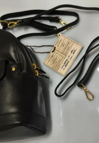 El Potro Mochila Negra Pequeña Piel