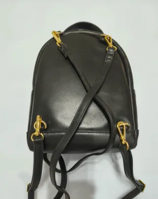 El Potro Mochila Negra Pequeña Piel