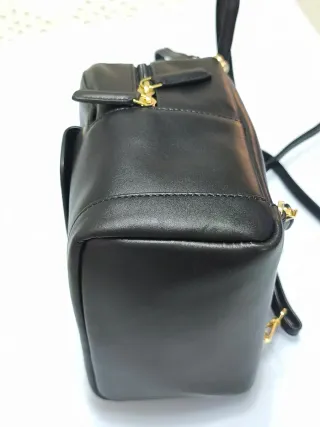 El Potro Mochila Negra Pequeña Piel