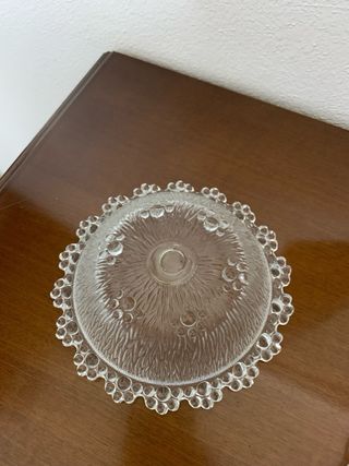 Porta caramelle in vetro decorato