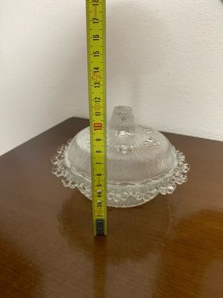 Porta caramelle in vetro decorato