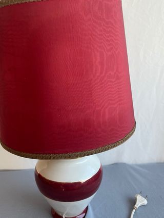 Lampada ceramica anni 50 decorata a mano