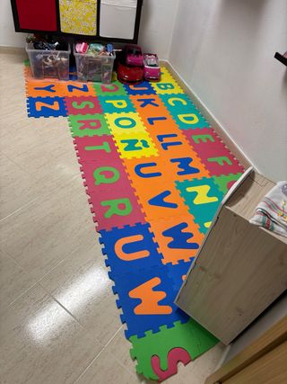 Alfombra Puzzle Letras y Números Infantil