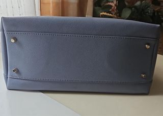 Bolso Furla Piel Azul Denim Dorado