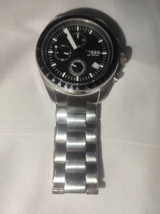 Reloj Fossil Negro y Plateado