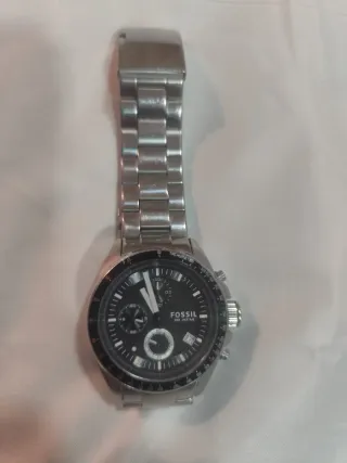 Reloj Fossil Negro y Plateado