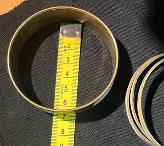 Pulseras Rígidas Nácar y metal Dorado