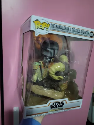 Funko Pop The Mandalorian & Child on Bantha 416