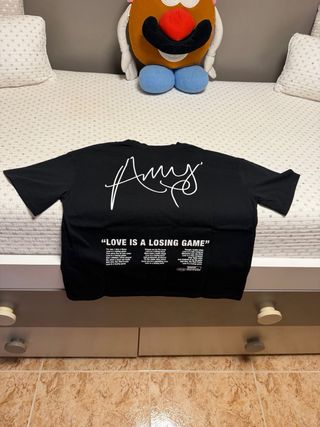 Camiseta Negra Back to Black Amy Winehouse