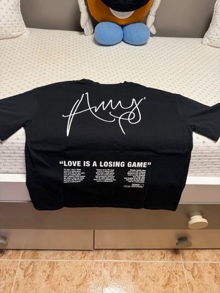 Camiseta Negra Back to Black Amy Winehouse