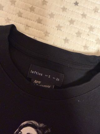 Camiseta Negra Back to Black Amy Winehouse