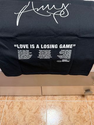 Camiseta Negra Back to Black Amy Winehouse