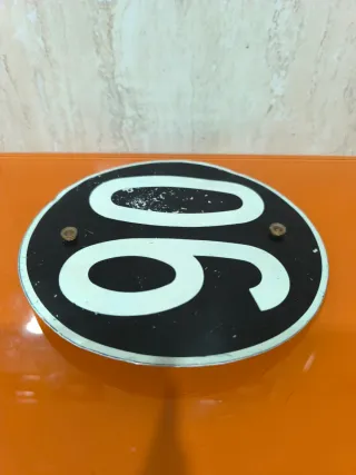 Señal Límite Velocidad Vintage 80