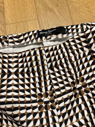 Pantaloni donna fantasia geometrica