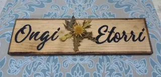 Letrero Ongi Etorri con Eguzkilore - 3 modelos