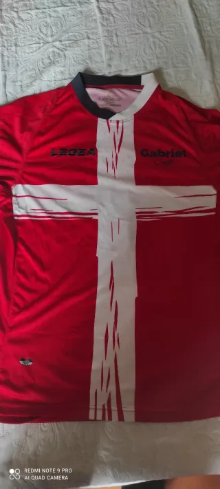 Maglia Calcio LEGEA Bianca Rossa