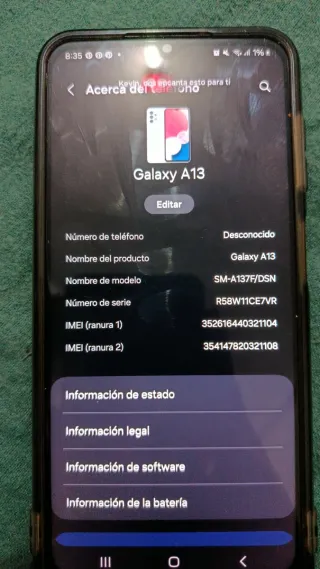 Samsung Galaxy A13 Azul/Gris
