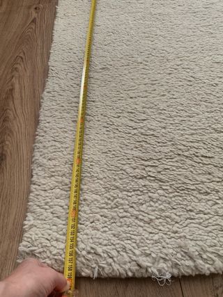 Alfombra de lana natural color crudo