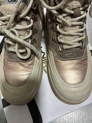 Botines  Chika10 Talla 37 Beige y Dorado