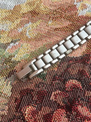 Reloj Cueci Vintage Brazalete Rosa Plata