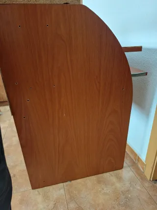 Mesa escritorio madera y metal