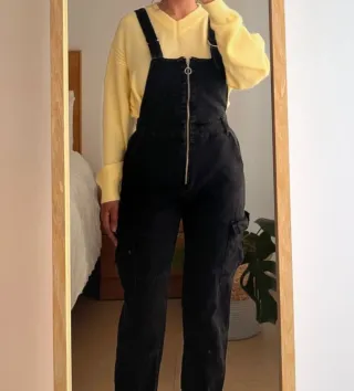 Mono vaquero Bershka negro