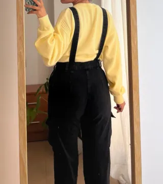 Mono vaquero Bershka negro