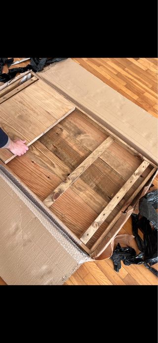 Mesa de centro madera natural