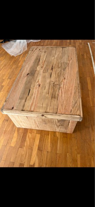 Mesa de centro madera natural