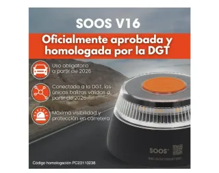 Baliza v16 homologada por DGT y geolocalización