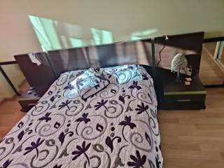 Dormitorio Tatami Wengue y Verde