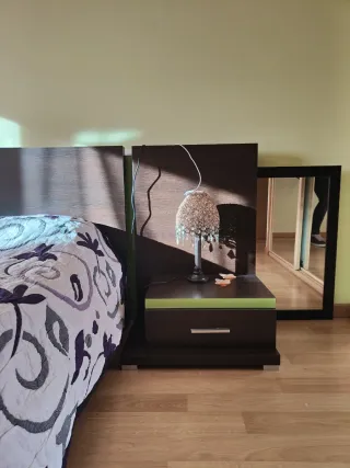 Dormitorio Tatami Wengue y Verde