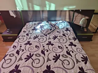 Dormitorio Tatami Wengue y Verde