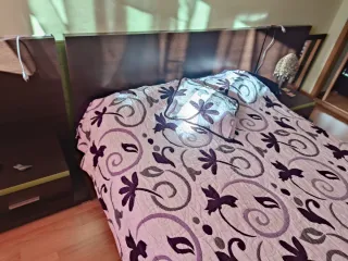 Dormitorio Tatami Wengue y Verde