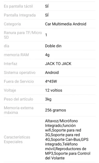 Pantalla Android 10,88 FIAT DUCATO