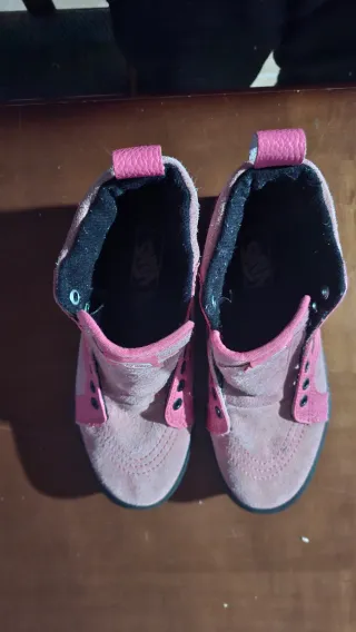 Zapatillas Vans rosas altas