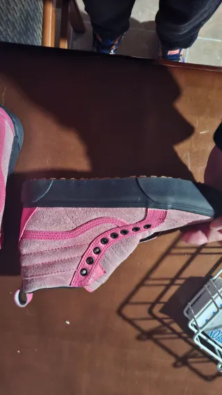 Zapatillas Vans rosas altas