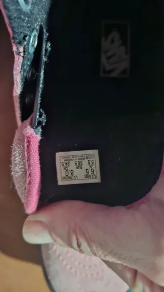 Zapatillas Vans rosas altas