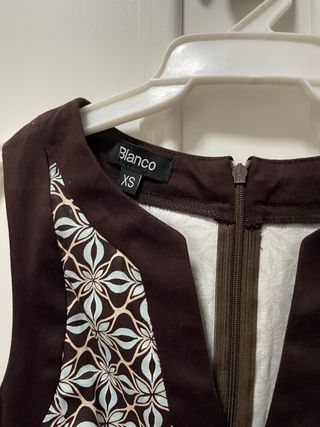 Vestido Blanco estampado floral XS