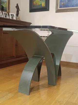 Mesa de cristal Valentí de diseño 180*90