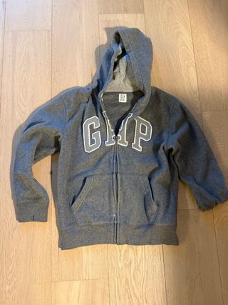 Sudadera Gap Kids Gris con Cremallera